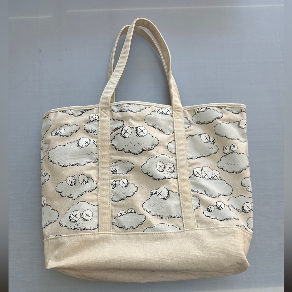 Pre Owned Uniqlo Kaws 100% Cotton Tote